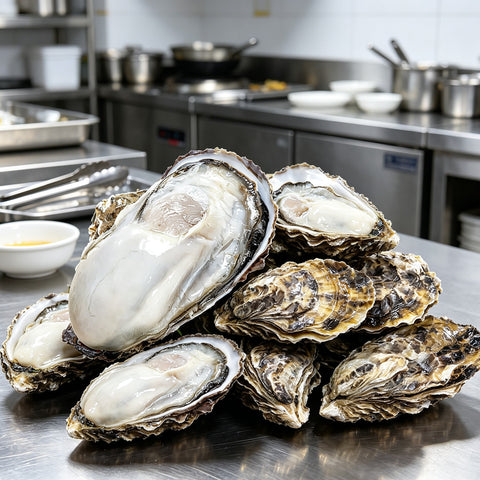 Fresh Oysters On Half Shell